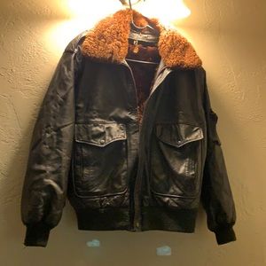 Men’s Air Force Bomber Jacket w Shearling lining